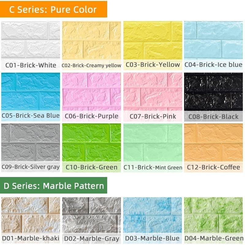 3D Brick Wallpaper for Walls and Ceiling - Image 4