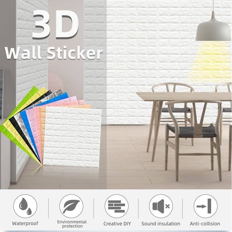 3D Brick Wallpaper for Walls and Ceiling - Image 2