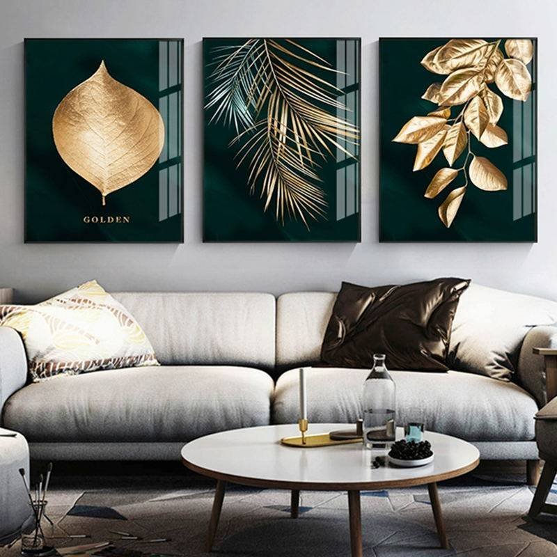 Golden Leaves Wall Canvas - Image 7
