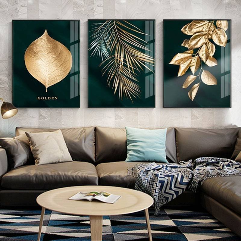 Golden Leaves Wall Canvas - Image 8