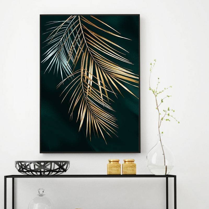 Golden Leaves Wall Canvas - Image 5