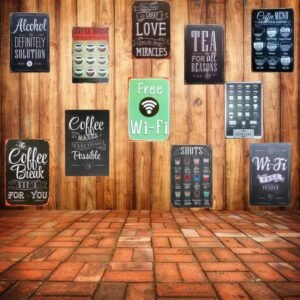 Retro Art Metal Wall Signs