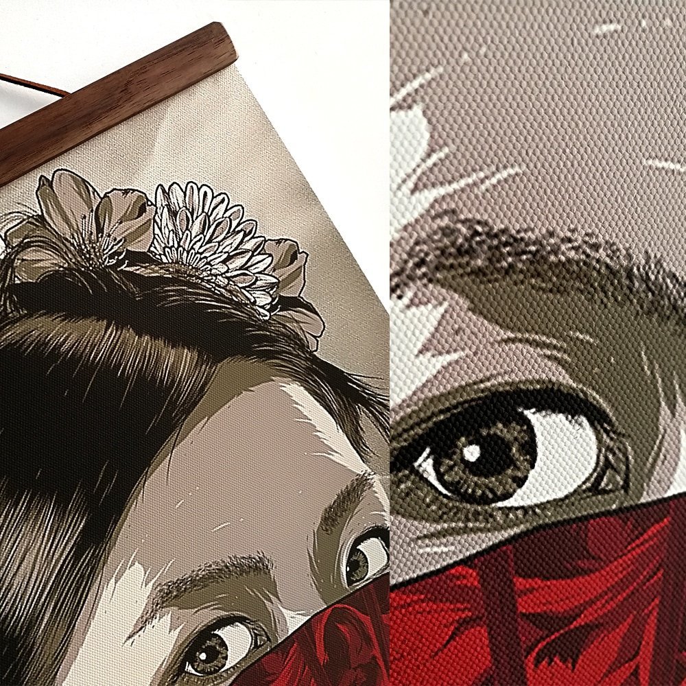 Samurai and Tiger Printed Ukiyoe Style Wall Poster - Image 6