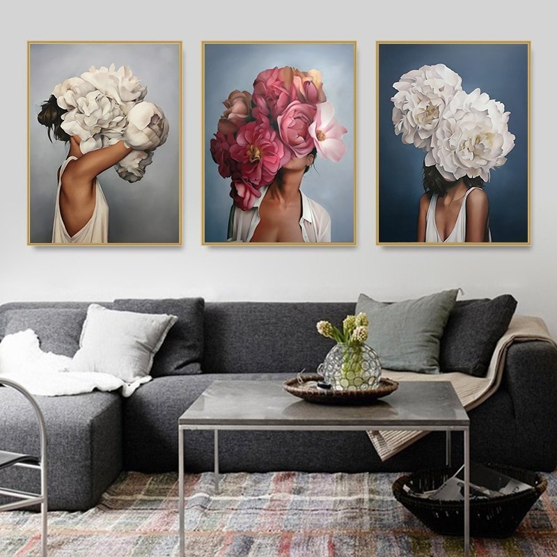 Nordic Abstract Canvas Wall Poster - Image 2