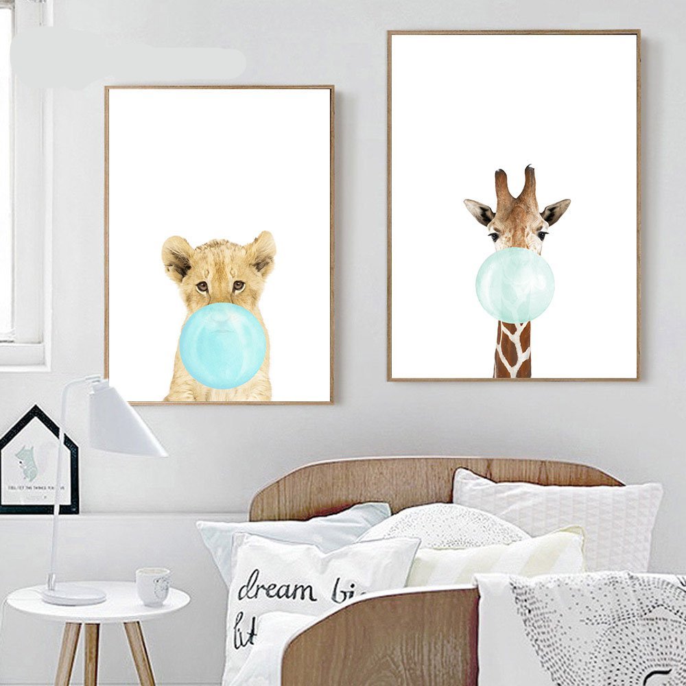 Cute Animals Canvas Poster - Image 2