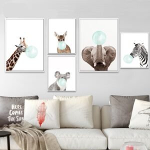 Cute Animals Canvas Poster