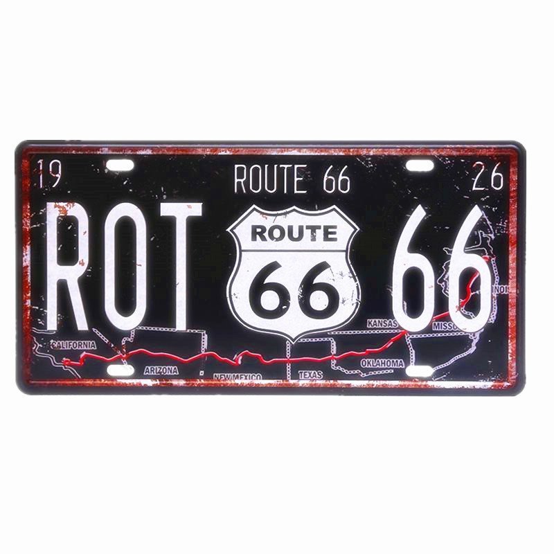 Vintage Car Plate Bar Sign - Image 3