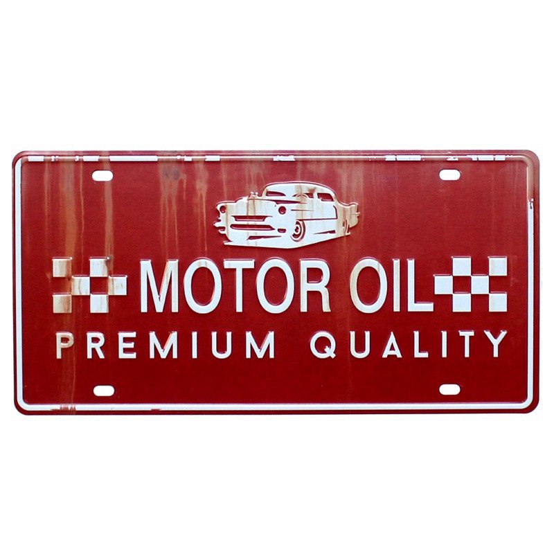 Vintage Car Plate Bar Sign - Image 2