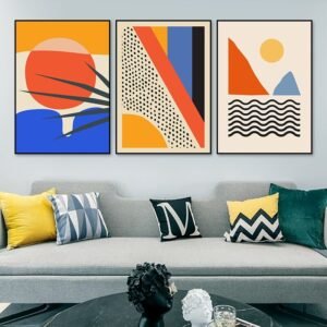 Geometric Abstract Wall Painting