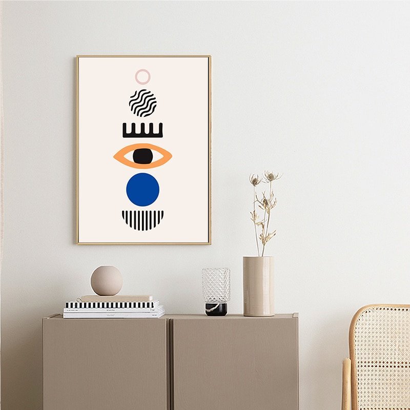 Geometric Abstract Wall Painting - Image 4