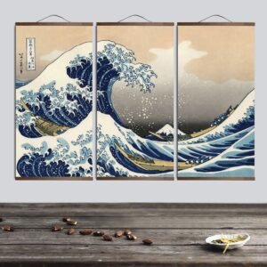 Huge Waves Japanese Poster Set